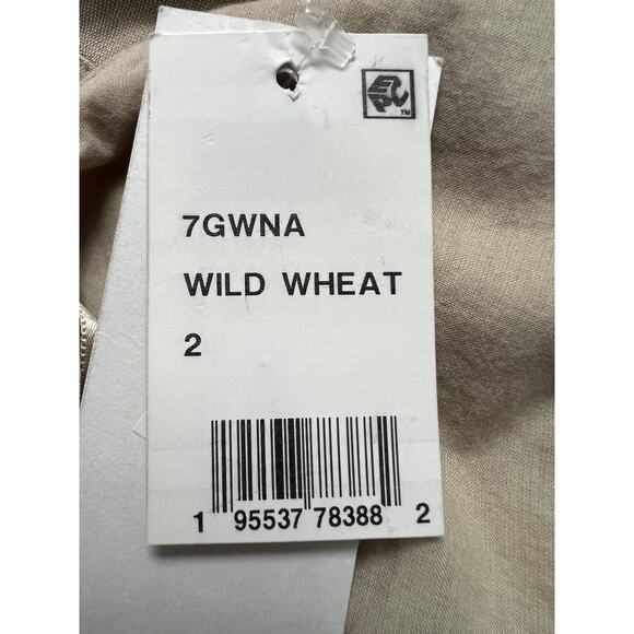 FRENCH CONNECTION TOP WOMENS 2 BIRDIE LINEN BLEND HALTER VEST BLOUSE TAN NEW - Picture 11 of 13